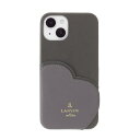 ランバン オン ブルー スマホケース レディース ランバン｜LANVIN Lanvin en Bleu - Slim Wrap Heart Pocket for iPhone 14 [ Black ] LANVIN en Bleu ランバン　オン　ブルー