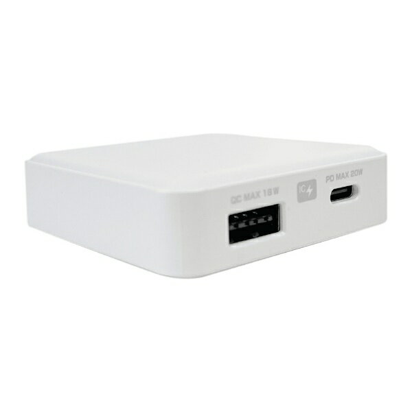 樫村｜KASHIMURA AC充電器 USBA+C PD20W 自動識別 リバーシブル CtoC 1.2m ホワイト AC-051 [USB Power Delivery対応 /20W]