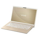 VAIO｜バイオ ノートパソコン VAIO F14 サテンゴールド VJF14190511N [14.0型 /Windows11 Home /intel Core i5 /メモリ：16GB /SSD：25..