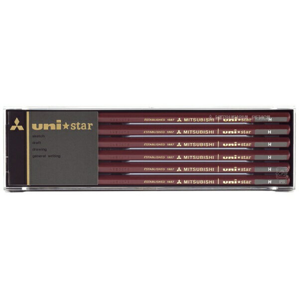 H - 三菱鉛筆｜MITSUBISHI PENCIL 鉛筆 uni star(ユニスター) USH [H /12本（1ダース）]
