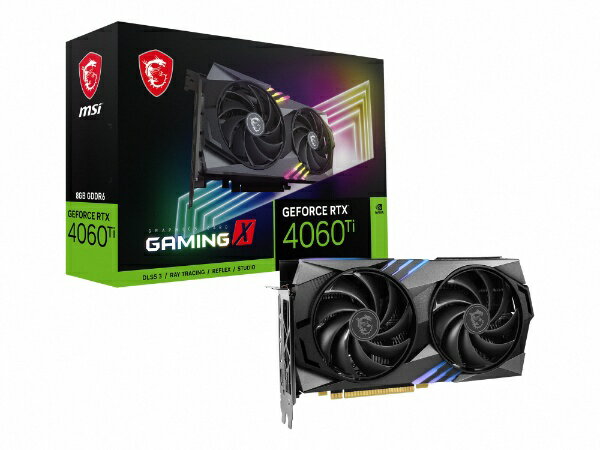 MSI｜エムエスアイ グラフィックボード GeForce RTX 4060 Ti GAMING X 8G [GeForce RTXシリーズ /8GB]