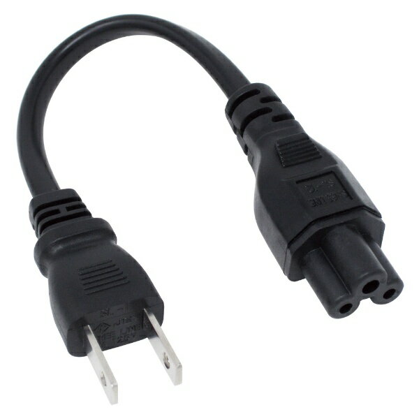 ainex｜アイネックス ACアダプタ用電源ケーブル 0.18m ブラック ACP-C5018A