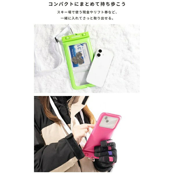 HAMEE｜ハミィ DIVAID フローティング防水ケース ワイドサイズ ショルダーストラッ...