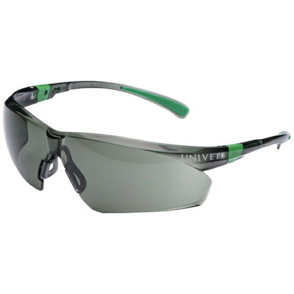 UNIVET｜ユニベット ユニベット　二眼型保護メガネ　506UP　ブラック×グリーン　グレーレンズ 506U.04.04.05