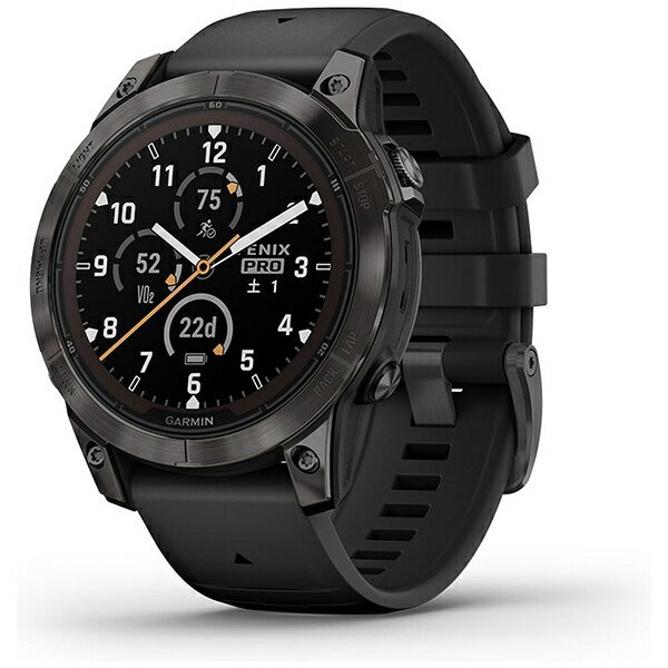 GARMIN｜ガーミン 【Suica対応】fenix 7 Pro（フェニックス 7 プロ）Sapphire Dual Power Ti Carbon Gray DLC fenix Black 010-02777-52