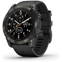 GARMIN｜ガーミン 【Suica対応】fenix 7X Pro（フェニックス 7X プロ）Sapphire Dual Power Ti Carbon Gray DLC fenix Black 010-02778-52