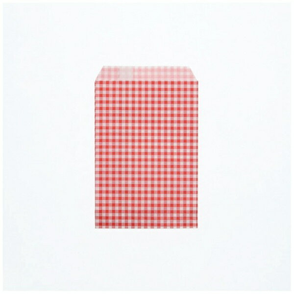 ■一般に書店や文具店などで多く使われているタイプのギンガムチェックの平袋です。■雑貨などの小物を入れるのに適しています。■200枚入り。【仕様】・幅（mm）： 105・高（mm）： 150【材質／仕上】・純白ロール紙35g