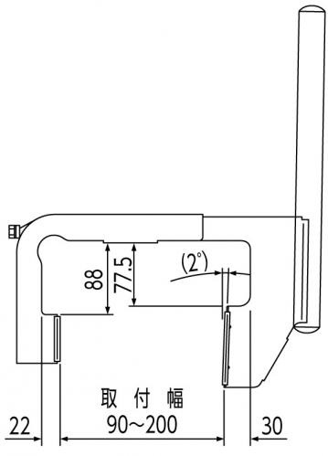 日晴金属｜NISSEI METALS パラボラキャッチャー コンクリート手すり PAX-VT-KG