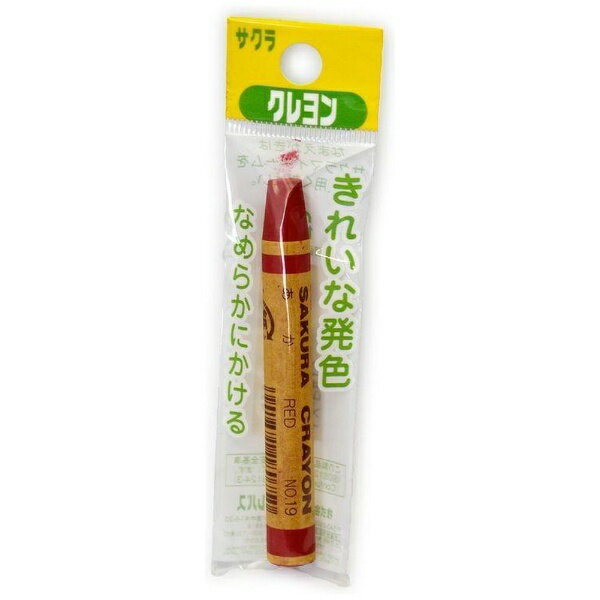 Crayons - サクラクレパス｜SAKURA COLOR PRODUCT クレヨン太巻(単色) フック 赤 LY-P#19