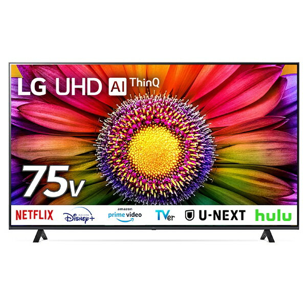 LG｜エルジー 液晶テレビ 75UR8000PJB [75V型 /Bluetooth対応 /4K対応 /BS・CS 4Kチューナー内蔵 /YouTube対応]