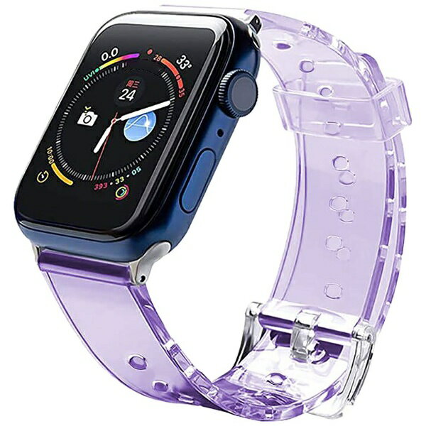 F.S.C.｜藤本電業 Apple Watch 49/45/44/42mm UVカラーチェンジバンド パープル WAB-13PU45 3