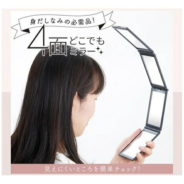 アイメディア|AIMEDIA アイメディア 4面どこでもミラー ブラック A-02 1009718 [3]