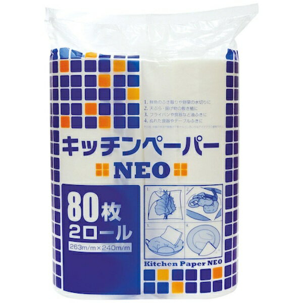 大黒工業｜Daikoku Industry 大黒 キッチンペーパー NEO 80枚 2ロール 377102
