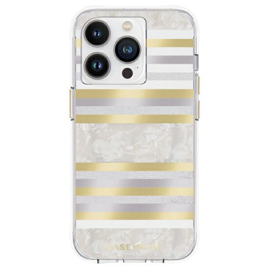 CASEMATE｜ケースメート iPhone 14 Pro Pearl Stripes w ケース パール CM049226