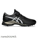 アシックス｜asics 27.0cm メンズ ゴルフシューズ(ブラック×ピュアシルバー) 1111A229【返品交換不可】