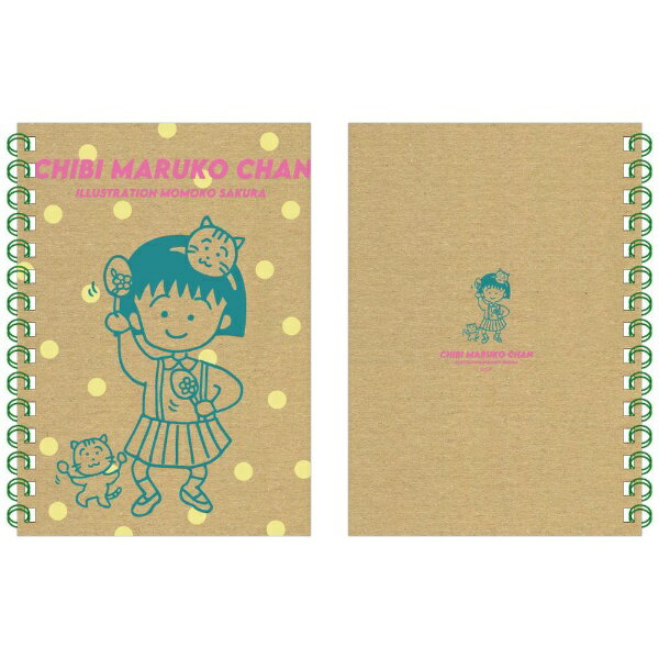 JM｜ジェイ・エム ちびまる子ちゃん レトロリバイバル A6リングノート マラカスとまる子 [A6/90ページ]..