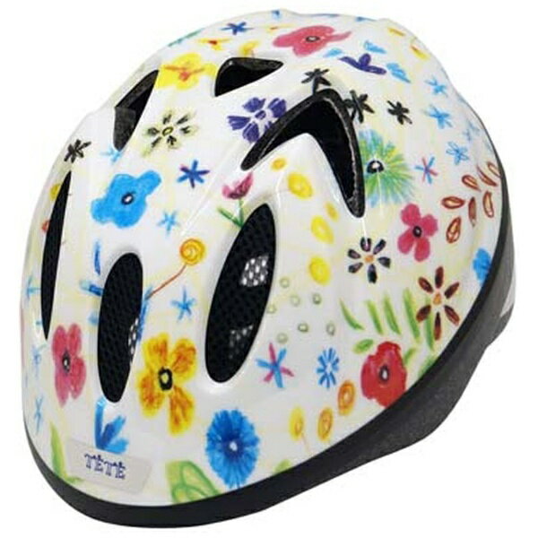 徳島双輪 子供用ヘルメット テテ TETE スプラッシュハート Splash Heart(XSサイズ：48～52cm/フローラル)【返品不可】