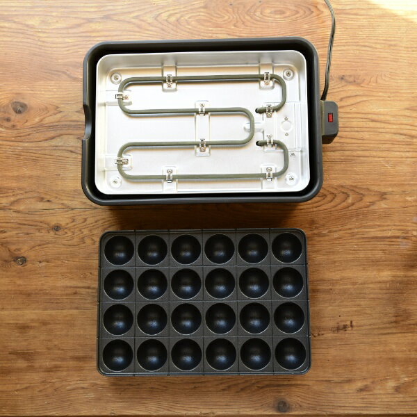 ヤマゼン｜YAMAZEN NEOG-K024-B 極みのたこ焼き器 24穴 1200W YAMAZEN