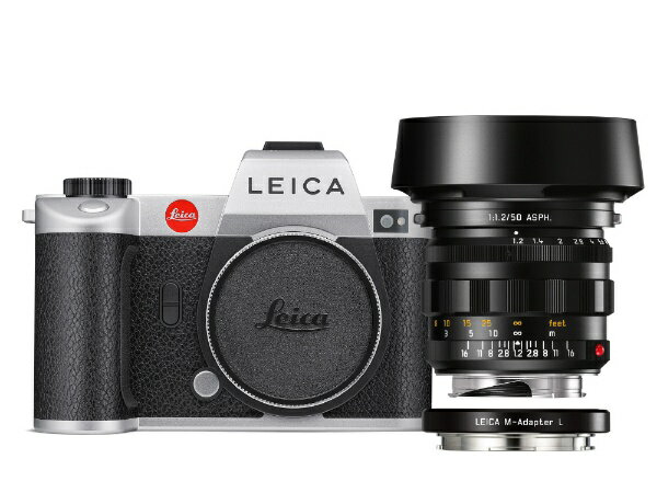 ライカ｜Leica ライカSL2 M1.2/50ASPH. BK MレンズアダプターBKセット シルバー 10618 [単焦点レンズ]