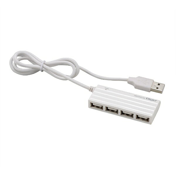 スタンダード＆ベストセラーUSB2.0ハブ・80cmロングケーブル。「USB2.0 4ポートハブ」■使いやすい!フラットタイプ■ケーブル長80cmロングケーブル。