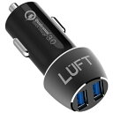 LUFT|ルフト シガーソケットUSB カーチャージャー LUFT-QCCBK ブラック