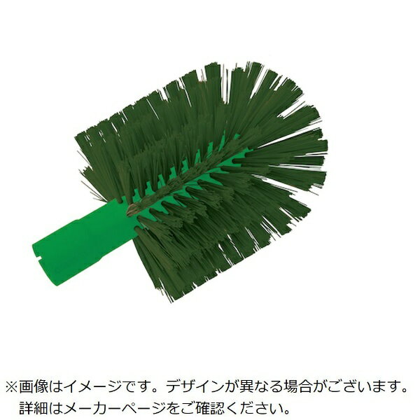 ■別売りのアルミ柄と併用で、ヘッド交換が可能なボトルブラシです。■金属検出器対応です。【仕様】・色： 緑・耐熱温度（℃）： 120・横（mm）： 130・縦（mm）： 215・HACCP対応清掃用品【材質／仕上】・本体： ポリプロピレン　毛： ポリエステル