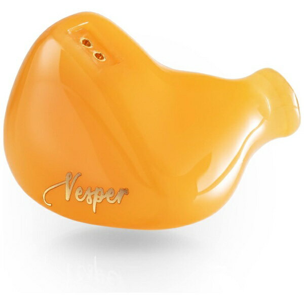 QoA｜キューオーエー イヤホン カナル型 イエロー Vesper 2 [φ3.5mm ミニプラグ]