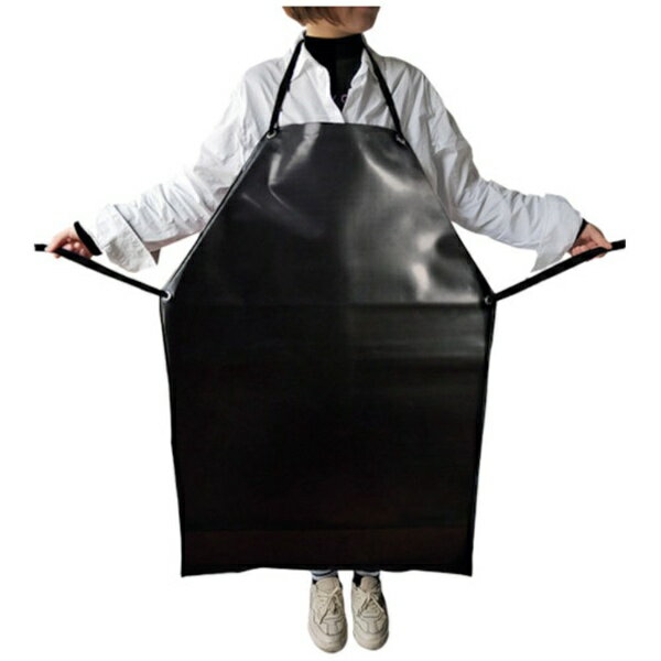 SAFERUN｜セーフラン安全用品 セーフラン 防水防油エプロン 黒 124511
