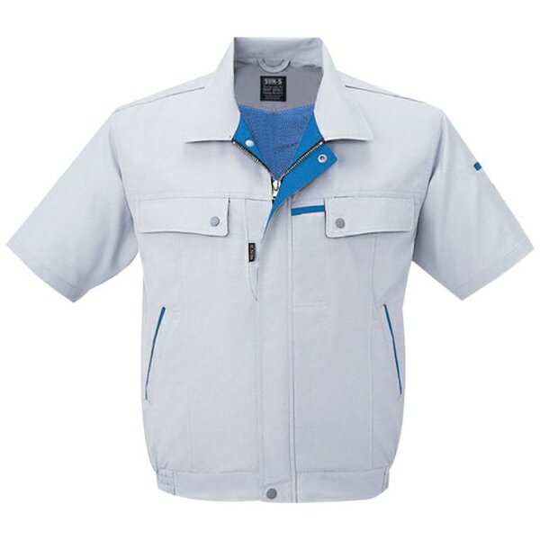 Work Clothes - サンエス｜SUN-S サンエス 夏 半袖ブルゾン シルバーグレー色 XLサイズ WA104506XL