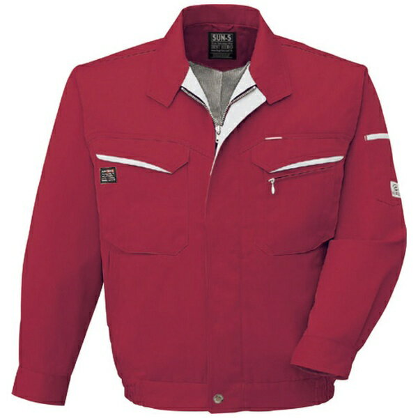 Work Clothes - サンエス｜SUN-S サンエス 冬 長袖ブルゾン ワイン色 4Lサイズ WA2047184L
