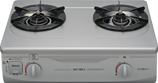 リンナイ｜Rinnai コンパクト56cm　グリルなしタイプ リンナイ シルバー RTS-336-2FTS(SL)A-L [約56cm(コンパクトタイプ) /プロパンガス /左強火]