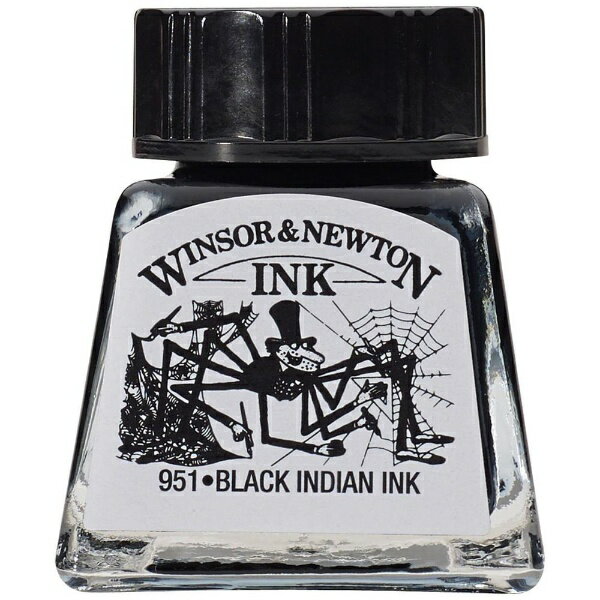 ウィンザー＆ニュートン｜WINSOR NEWTON ウィンザー＆ニュートン ドローイングインク 14mL 030 ブラックインディアン（951） 19501030