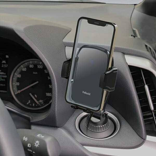 ペルシード｜Pellucid PPH2307　車内用品　スマホホルダー　自動開閉スマホホルダ...