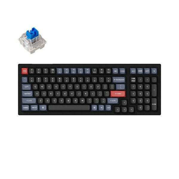 Keychron｜キークロン キーボード K4 Pro White LED(青軸・英語配列) K4P-G2-US [有線・ワイヤレス /Bluetooth・USB]