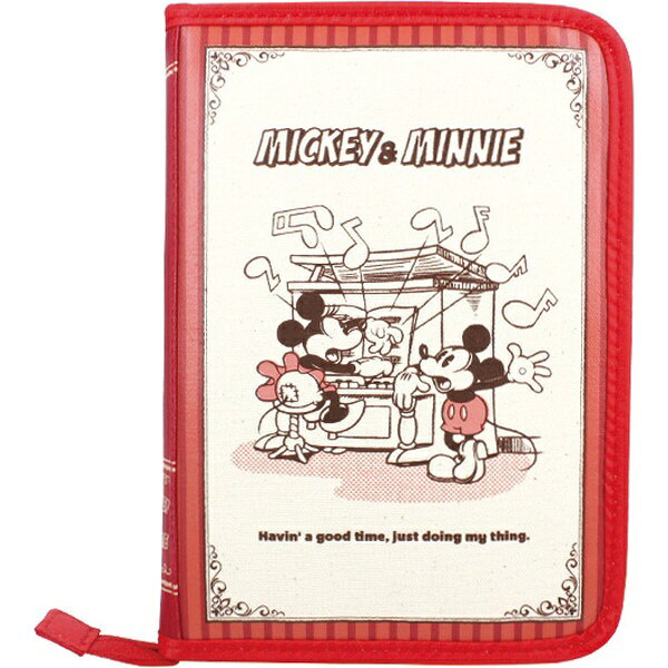 クーザ｜Kooza 母子手帳ケース マルチケース 片面ジャバラ ブック型/ミッキー＆ミニー DKJB-2507Kのサムネイル