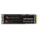 Seagate FireCuda 540 M.2 Gen5 1TB PCIe Gen5x4 読取速度9,500MB/s 5年保証 データ復旧3年付 正規代理店 ZP1000GM3A004■高い互換性ほとんどのPCIe Gen5マザーボードとの互換性あり、PCIe Gen4との下位互換性も備えています。■高速転送かつてないほど高速な転送を実現します。最大でPCIe Gen4 NVMe SSDの1.5倍の転送速度と、SATA SSDの17倍の速度を達成します。■1,000TBのTBW5年間毎日500GB分のデータ書き換えに対応する耐久性。■保証3年間のRescue Data Recovery Services（データ復旧サービス）と5年間の製品保証で長期の使用も安心です。■メーカーサポート問い合わせ先メール：seagate.japan.support@seagate.comメーカーサポートサイト：seagate.com/jp/ja/support-home/