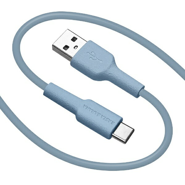 ラスタバナナ｜RastaBanana USB A to Type C cable やわらか 1.5m ブルー R15CAAC3A02BL