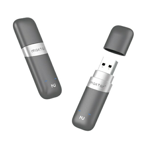 maktar｜マクター USBメモリ Nukii(Android/iOS/Mac/Windows11対応) スペースグレイ MKNU-A-SG-512G [512GB /USB TypeA＋USB TypeC /USB3.1 /キャップ式]