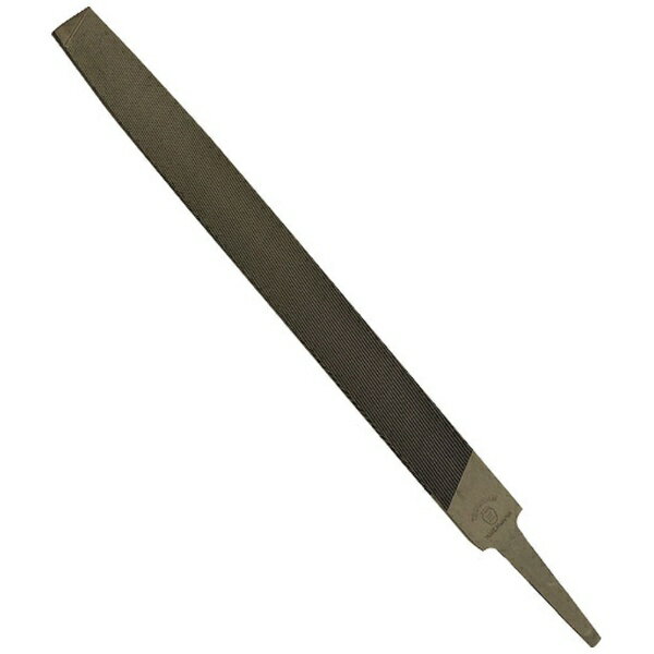 ■丸みの付いた小刃面は、大型製材鋸の切り込み刃を修正し、平面はナイフ状の刃面を修正します。■切れ刃を一方向だけに目を切った単目（タンメ）ヤスリです。【用途】・製材鋸の刃面修正。【仕様】・タイプ： 単目・全長（mm）： 370・刃長（mm）： 300・刃幅（mm）： 28・刃厚（mm）： 5・形状： 平【材質／仕上】・炭素工具鋼