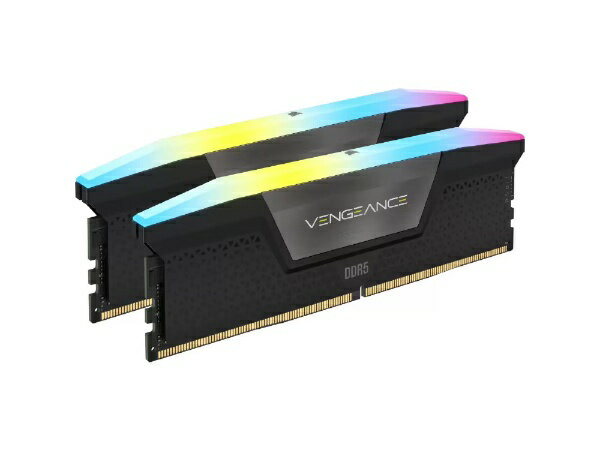 CORSAIR｜コルセア 増設メモリ VENGEANCE RGB(5600MHz) ブラック CMH96GX5M2B5600C40 DIMM DDR5 /48GB /2枚