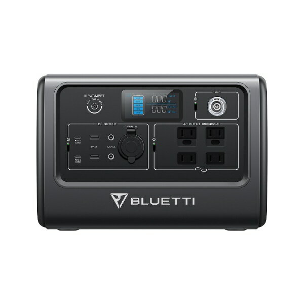 BLUETTI｜ブルーティ ポータブル電源 スチールグレー EB70S リン酸鉄リチウムイオン電池 /12出力 /AC DC充電 ソーラー(別売)