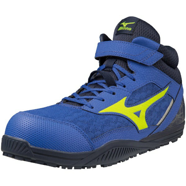 mizuno｜ミズノ 安全靴 オールマイティ SDII 13 H 27：ブルー×ネオンイエロー F1GA2307 [メンズ /27.0cm /幅:3E]【返品交換不可】