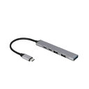 iJoVbNakabayashi UH-C3384GY USB-C  USB-C{USB-A ϊnu (Chrome/Android/iPadOS/Mac/Windows11Ή) O[ [oXp[ /5|[g /USB 3.2 Gen1Ή /USB Power DeliveryΉ]