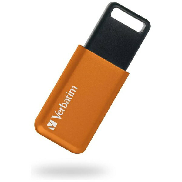 Verbatim｜バーベイタム USBメモリ (Mac/Win) オレンジ USBSLM128GDV1 128GB /USB TypeA /USB3.2 /スライド式