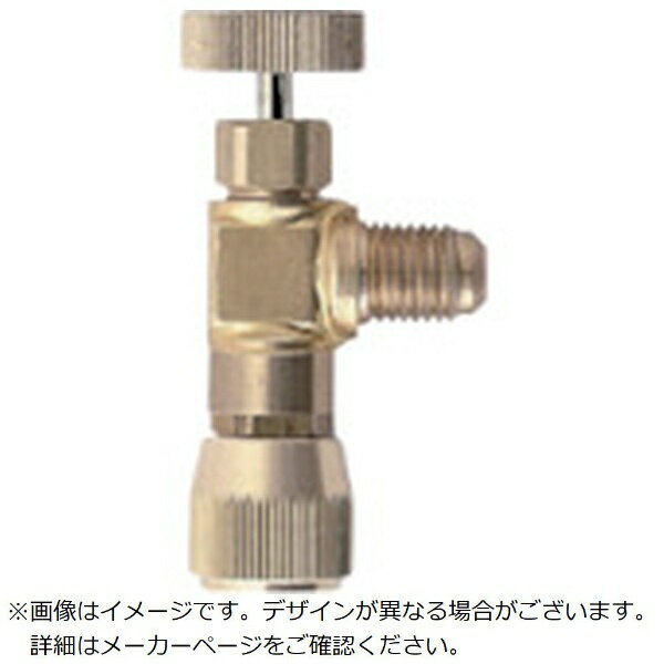 ■ホースに取付け、サービスポート着脱時に冷媒の吹き出しをコントロールできます。■R-22（旧冷媒）用です。【用途】・R-22用エアコンの取り付け作業時にサービスポートに取付。【仕様】・口径： 1/4オスフレア×1/4メスフレア・クローズ時全...