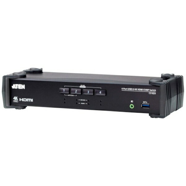 ATEN｜エーテン ATEN KVMスイッチ4ポート／USB3．0／HDMI／4K CS1824