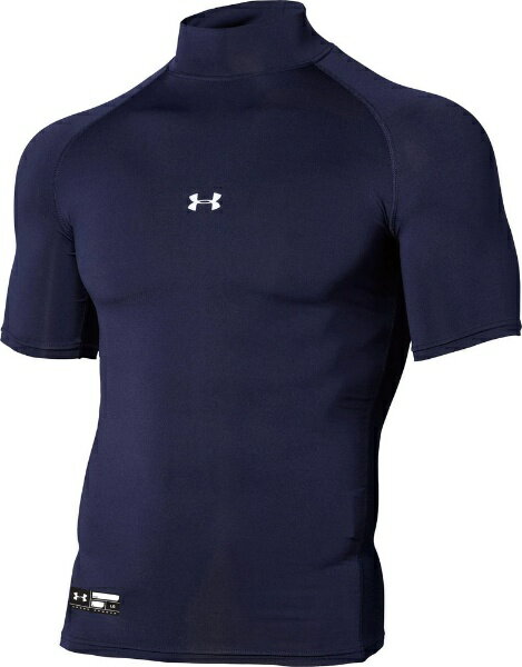 アンダーアーマー｜UNDER ARMOUR メンズ UA ヒートギアアーマー コンプレッション ショートスリーブ モックシャツ(SMサイズ/Midnight Navy) 1358642