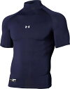 アンダーアーマー|UNDER ARMOUR メンズ UA ヒートギアアーマー コンプレッション ショートスリーブ モックシャツ(XXLサイズ/Midnight Navy) 1358642