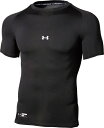 アンダーアーマー｜UNDER ARMOUR メンズ UA ヒートギアアーマー コンプレッション ショートスリーブ クルー シャツ(XLサイズ/Black) 1358643