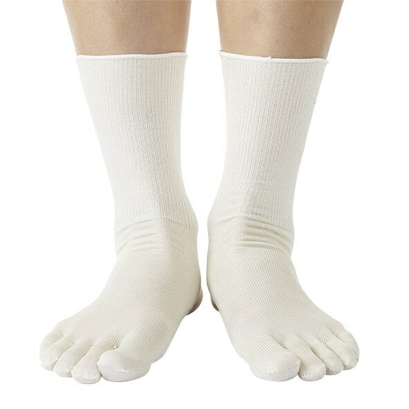 砂山靴下｜Sunayama Socks 履きぐちゆったり薄手の5本指ソックスS オフホワイト